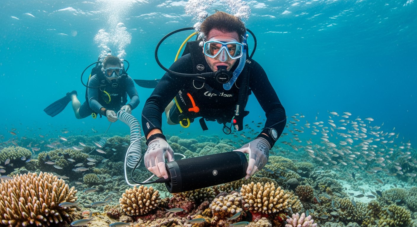 海洋的配樂：潛水員使用水下揚聲器拯救瀕死的珊瑚礁