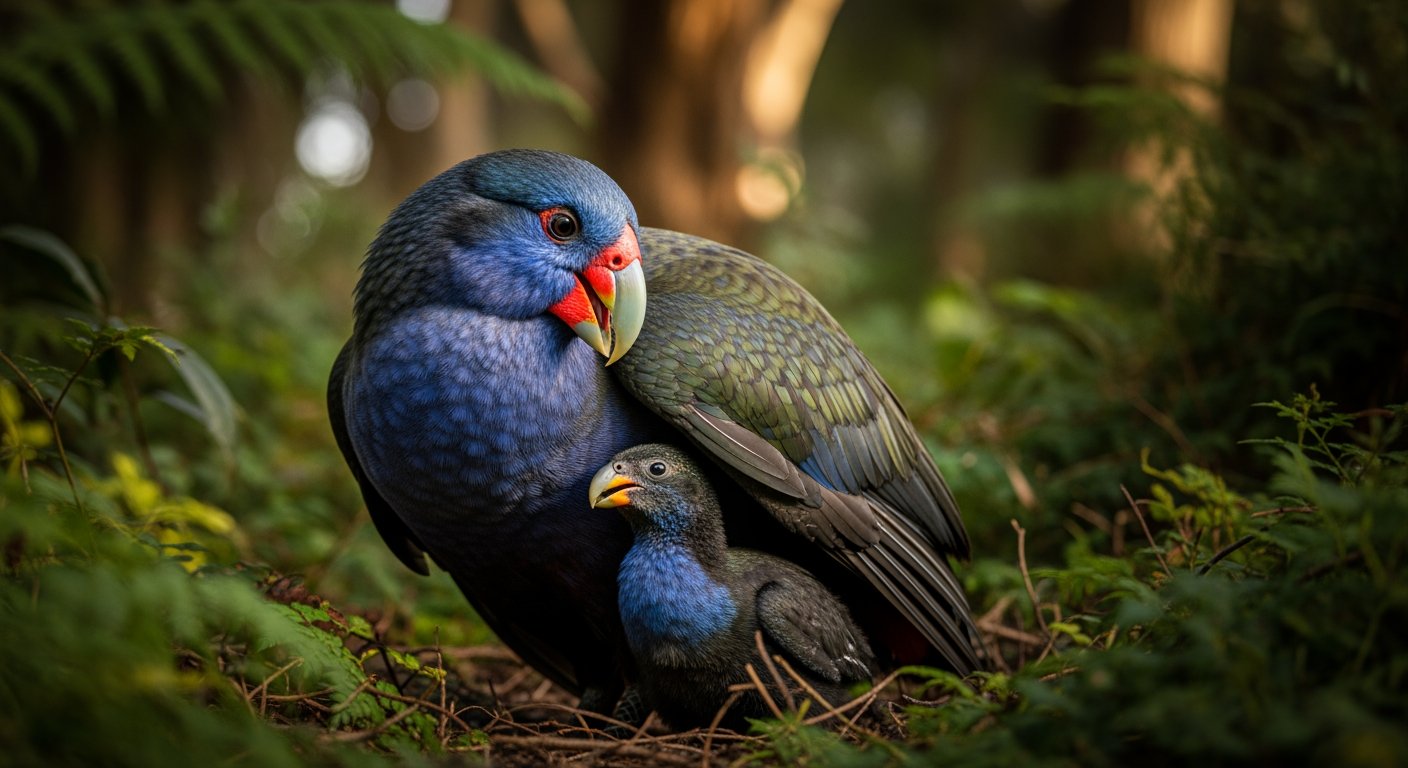 Zealandia 的「奇蹟」：被認為不孕的罕見南秧雞（takahē）夫婦產下雛鳥