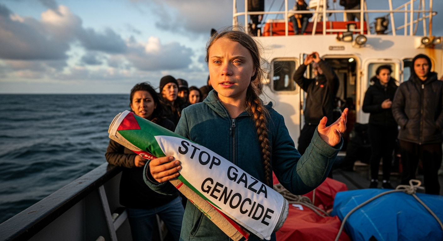 童貝里(Greta Thunberg)表示,施凱爾有「法律義務阻止加薩種族滅絕」。