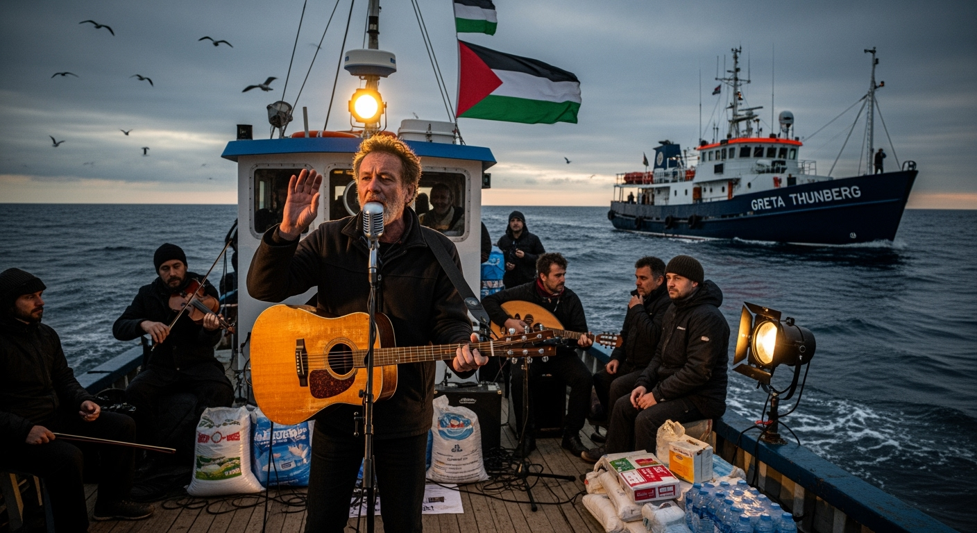 歌手比利·布拉格(Billy Bragg)發行新歌,聲援巴勒斯坦及童貝里的援助船隊。