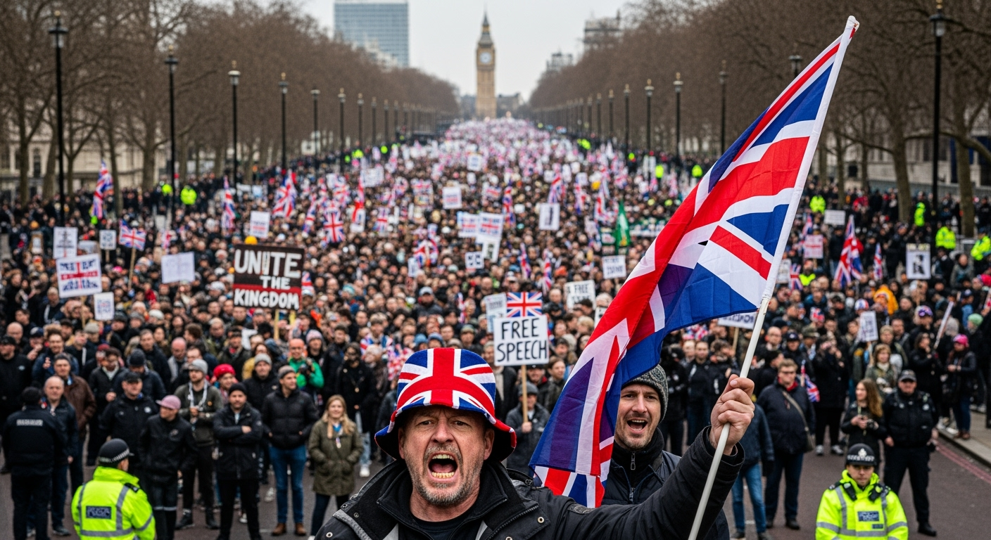 英部長:「團結王國」遊行規模顯示言論自由在英「生機蓬勃」(英政直播)