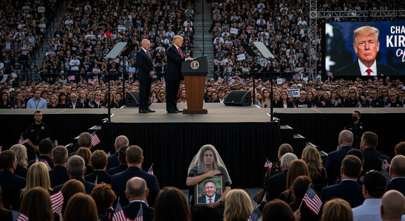 數千人聚集亞利桑那州參加查理·柯克追悼會,川普將向這位遇害的組織者致哀
