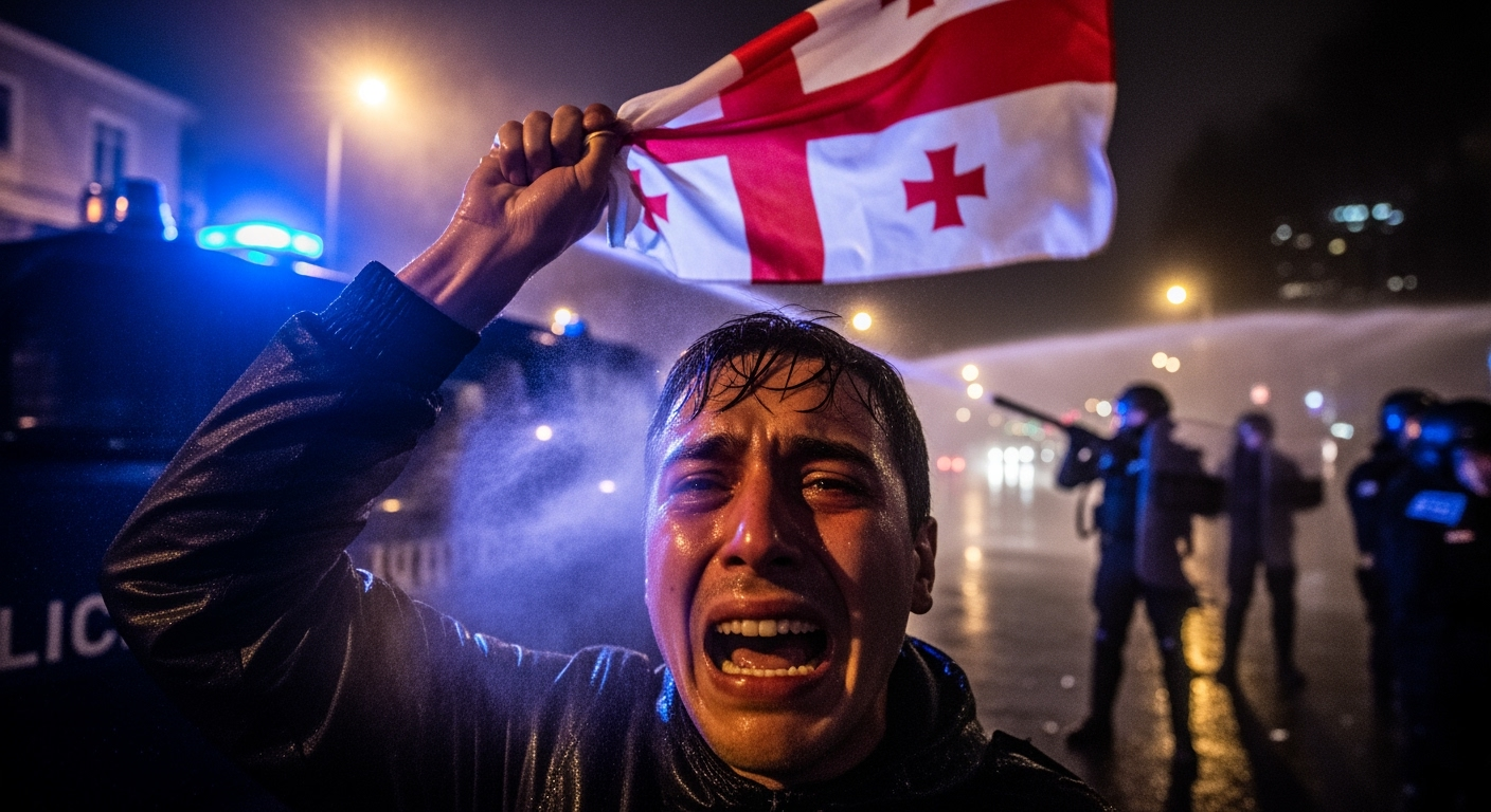 提比里斯爆發抗議後，喬治亞總理宣布鎮壓異議人士。