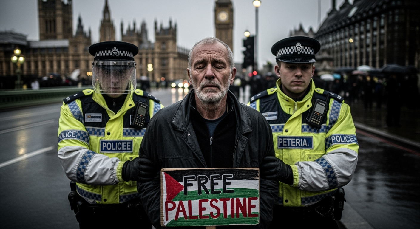 倫敦「巴勒斯坦行動」抗議活動中，警方逮捕近500人。