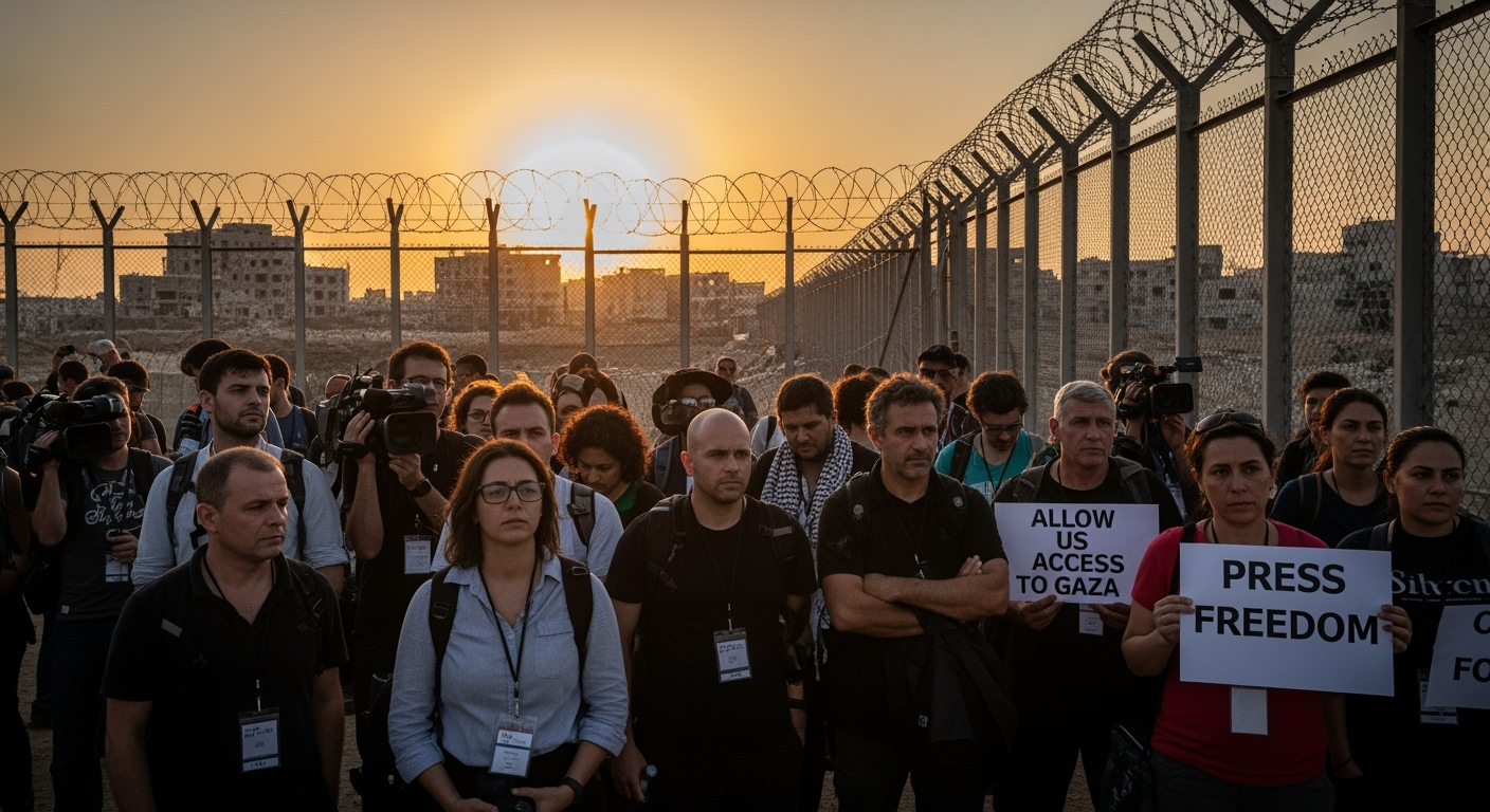 停火協議達成後,國際記者呼籲以色列允許記者進入加薩。