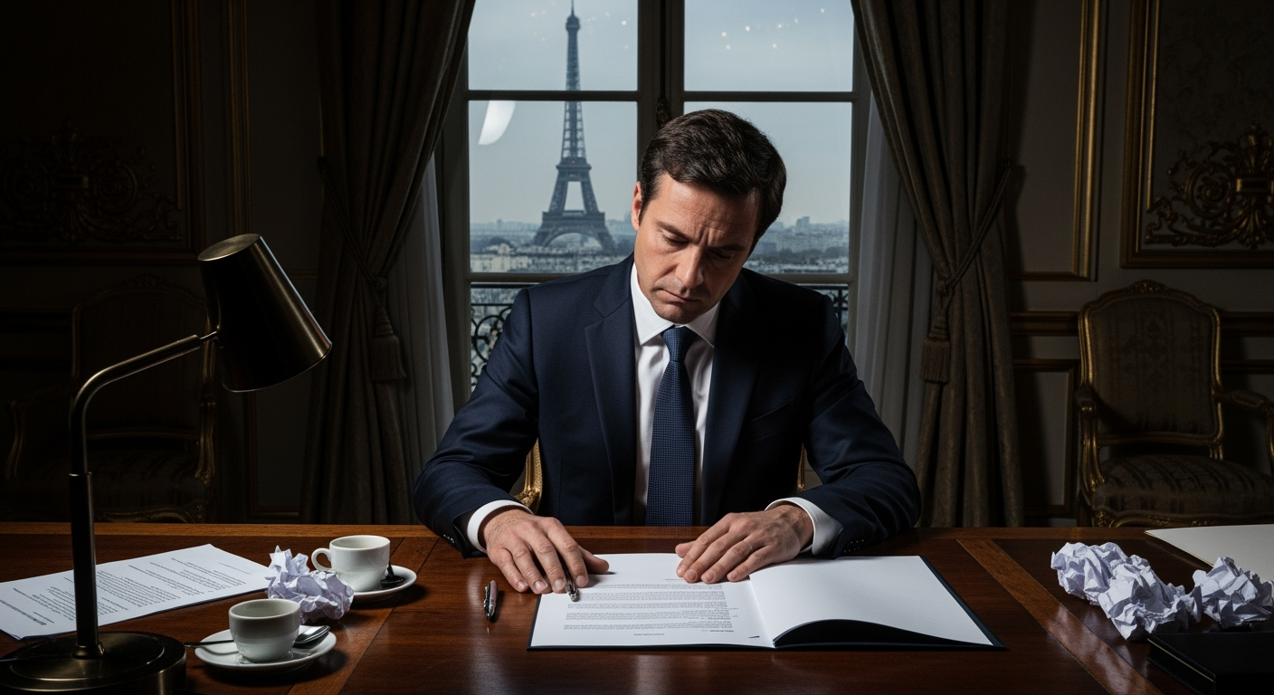 法國總理在任命新內閣數小時後請辭。