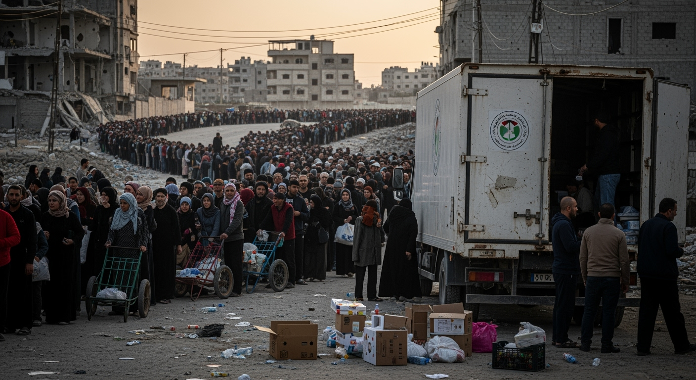 加薩停火實況——范斯抵達以色列，加薩官員稱援助物資遠低於承諾數量