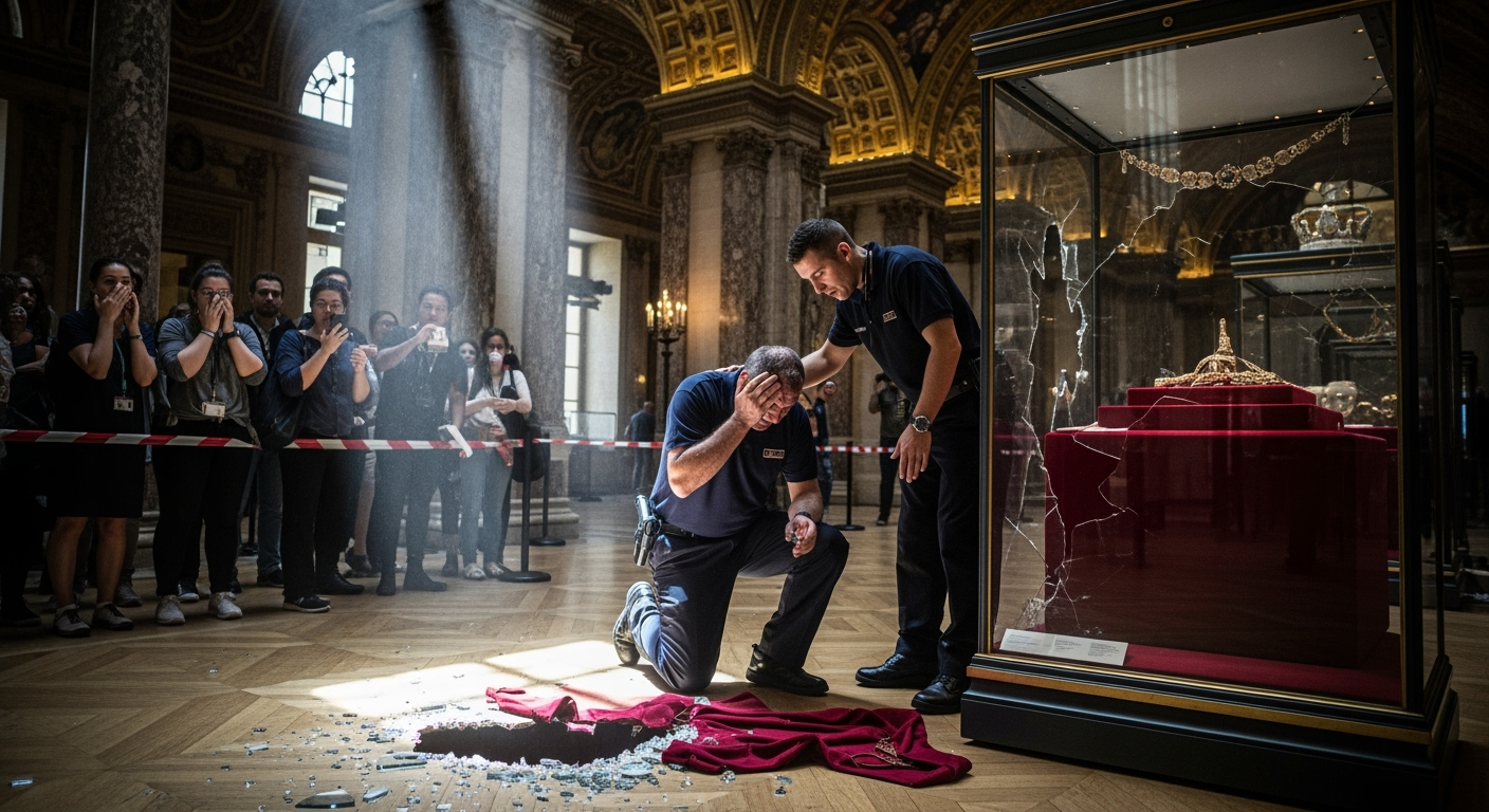 竊賊光天化日之下在 7 分鐘內搶走羅浮宮珍貴珠寶