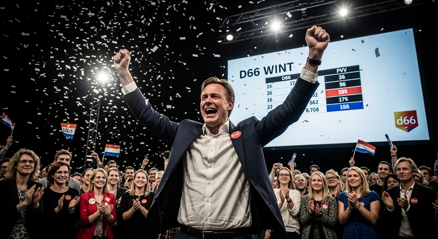 D66 黨預計贏得荷蘭大選，葉騰稱已向世界證明民粹主義可被擊敗——事件始末