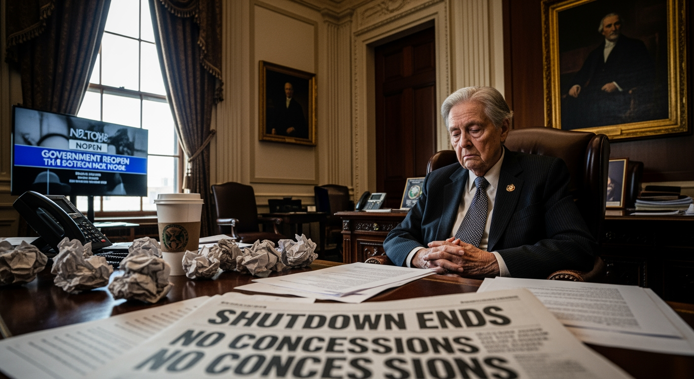 抵抗防線終被突破，民主黨人在政府停擺的灰燼中善後