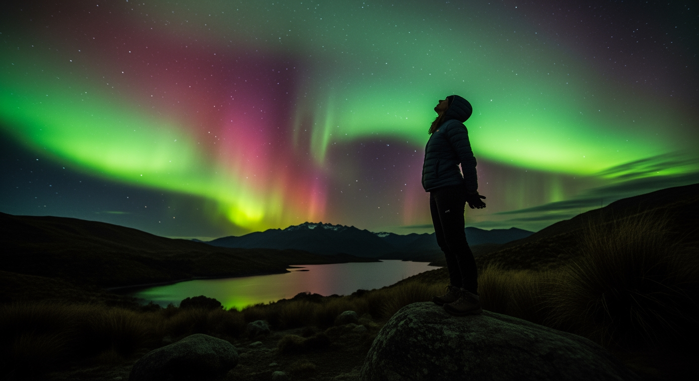 「吞噬型」太陽風暴過後，絕美南極光照亮紐西蘭與澳洲夜空