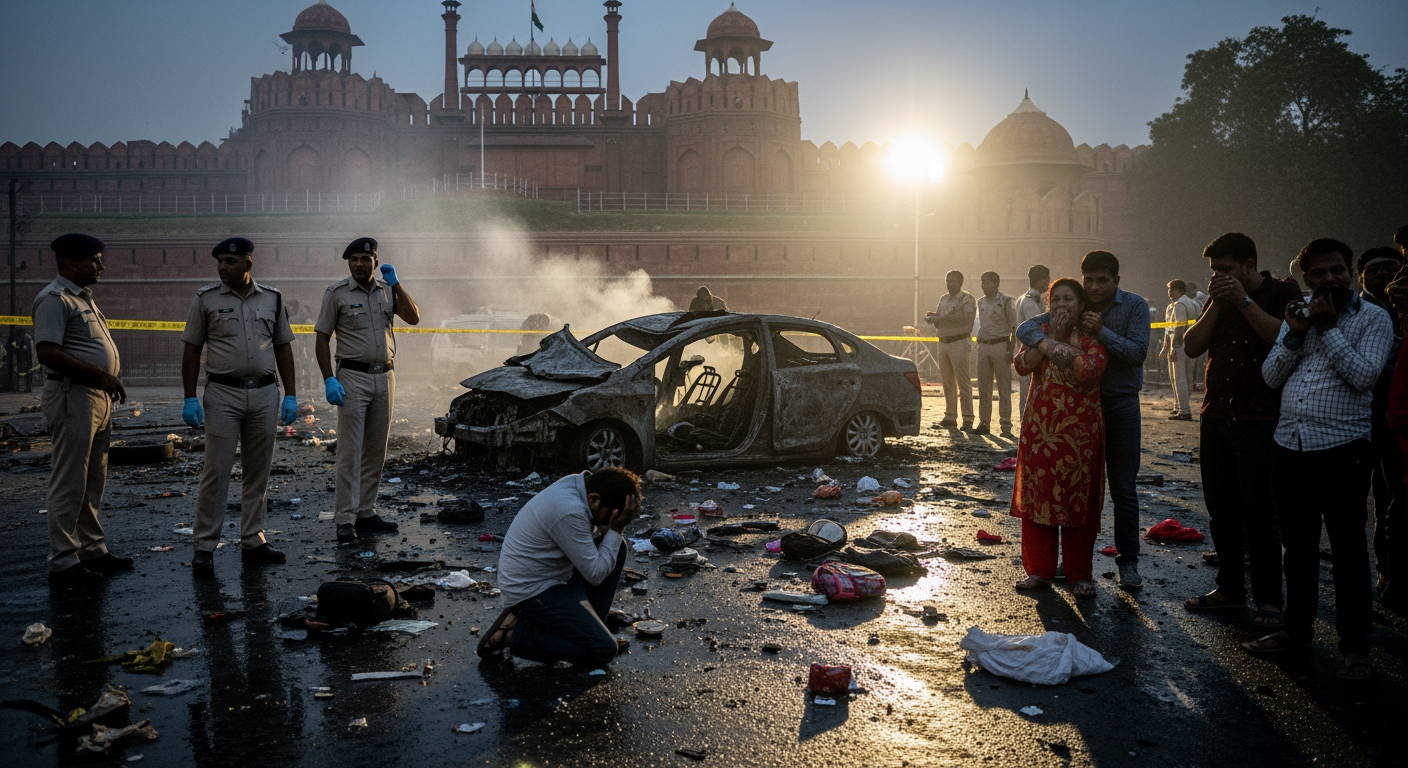 印度警方調查致命德里爆炸案中車輛的最後時刻