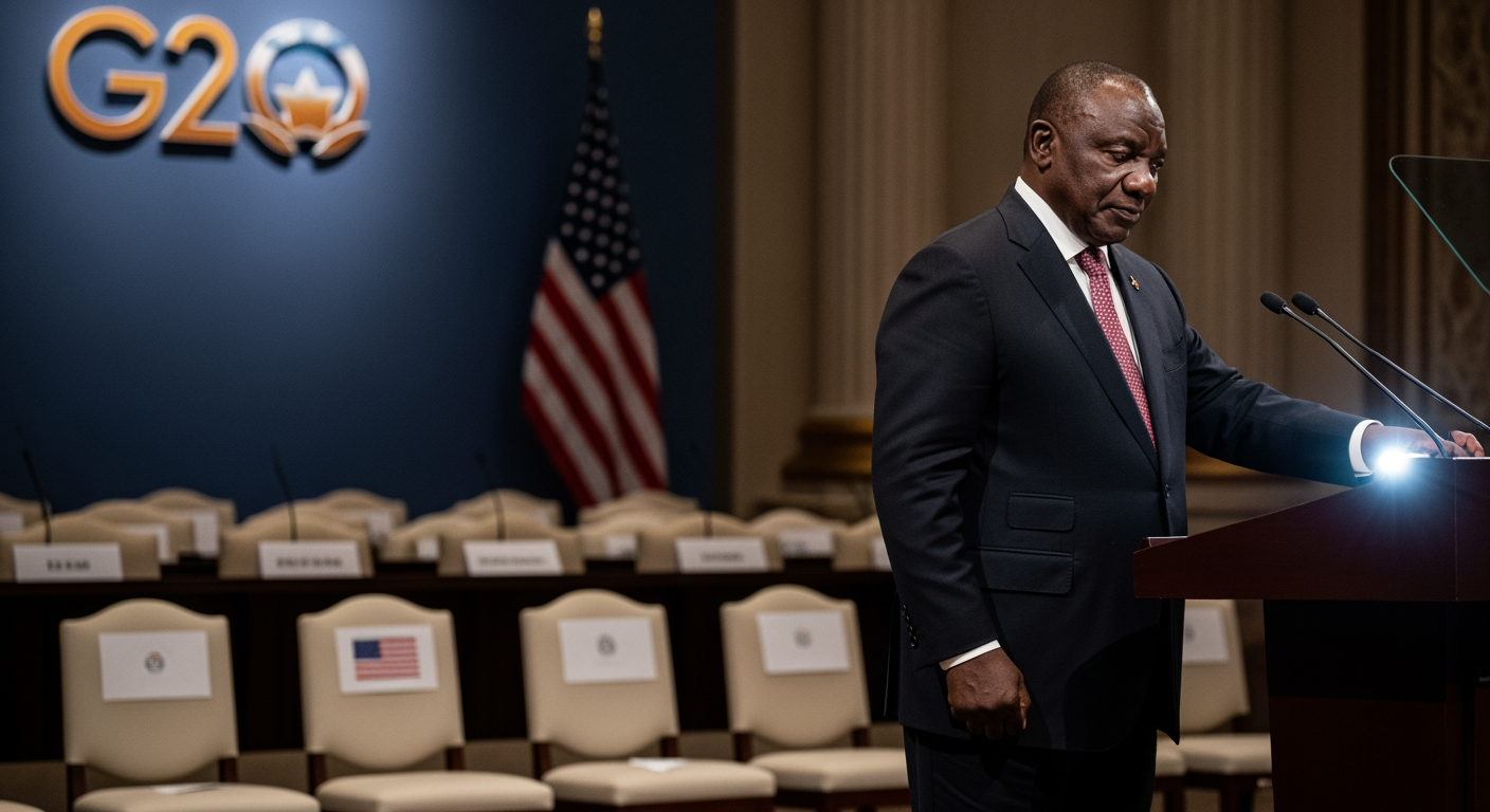 因G20交接活動引發爭議，南非與美國爭端加劇