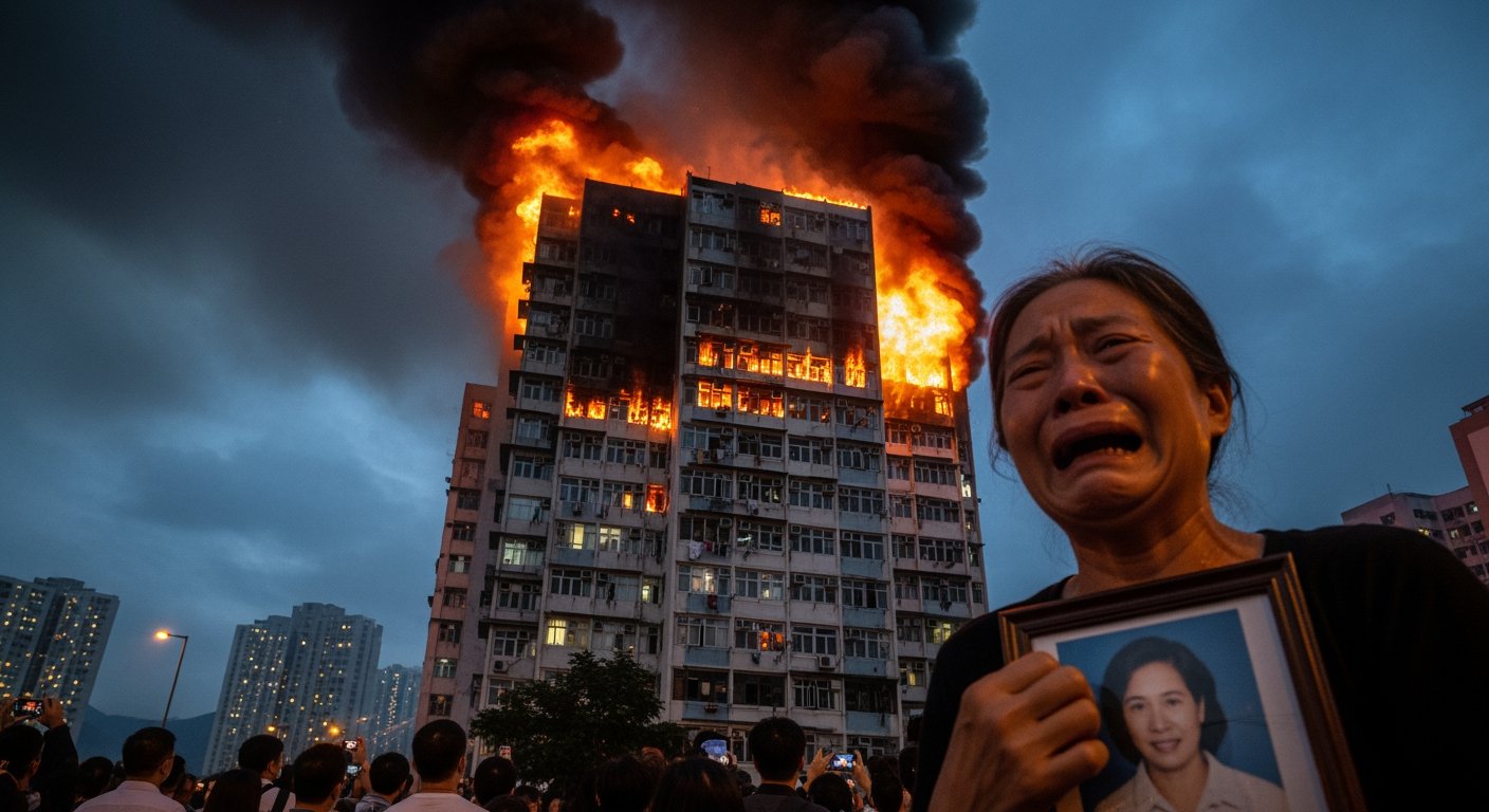 香港高樓遭惡火吞噬,釀至少44死
