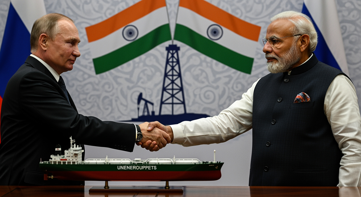 普丁誓言對印度的石油運輸將「不中斷」,藉此違抗美國