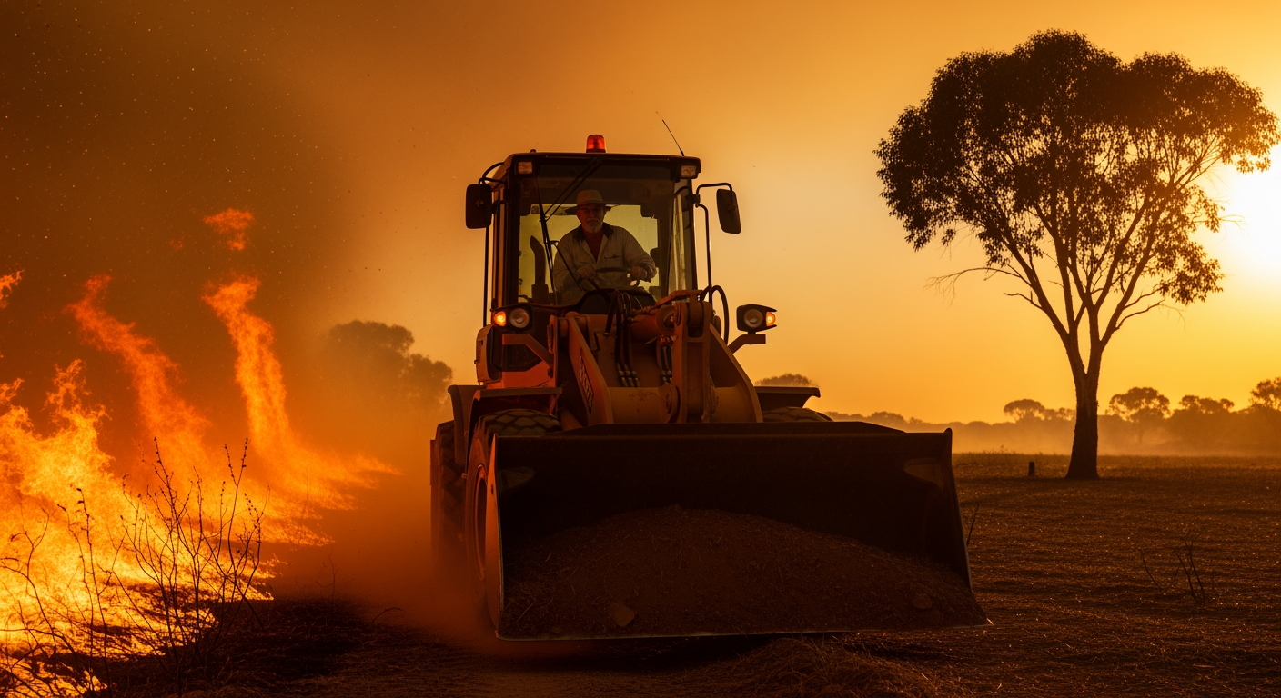 西澳一名農民試圖保護家園免受迅速蔓延的叢林大火波及,不幸身亡