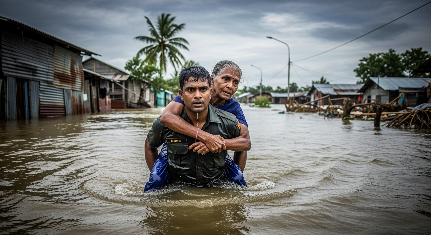亞洲洪災死亡人數突破 1,100 人,斯里蘭卡與印尼出動軍隊救災