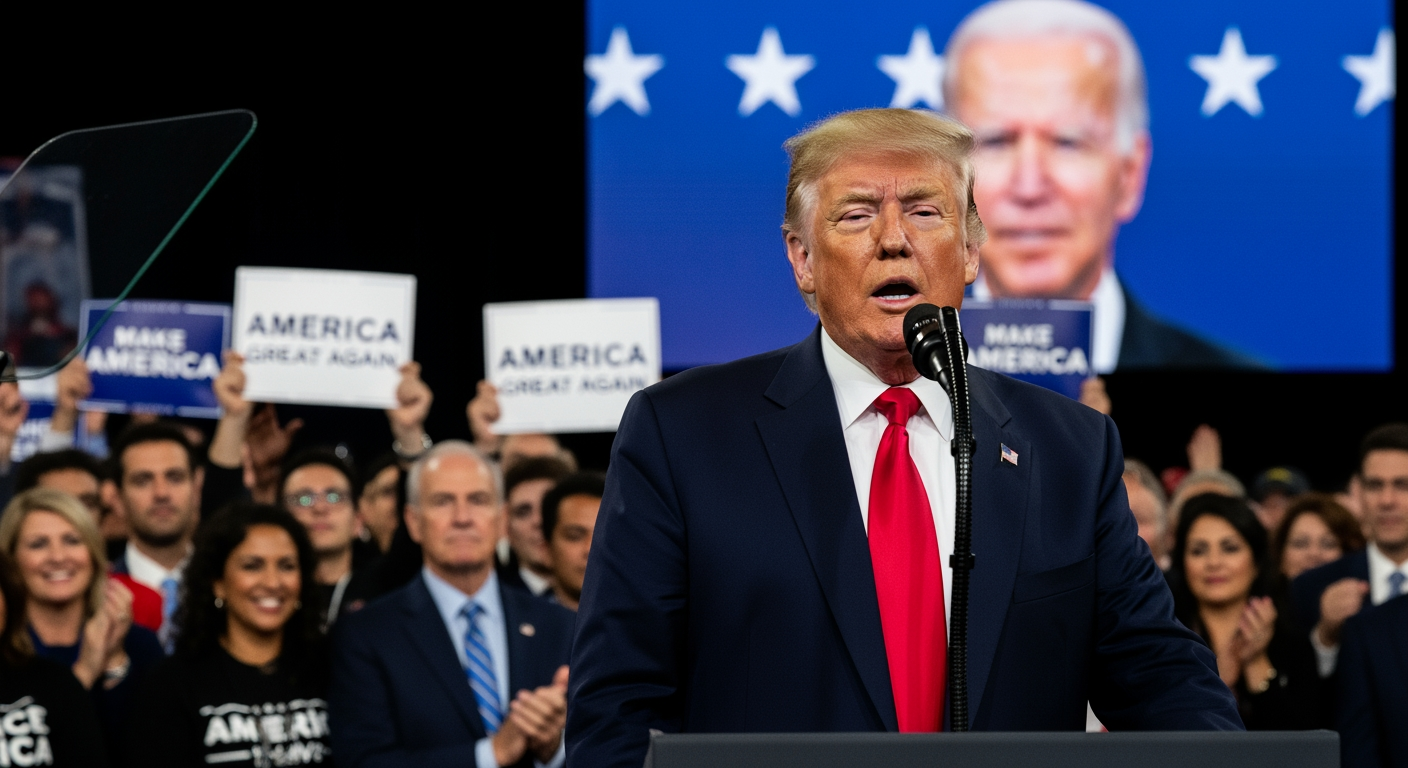 川普抨擊宿敵拜登——但兩位總統任內的相似之處難以忽視