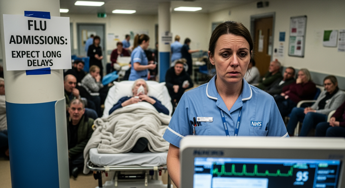 罷工潮中流感住院激增，英格蘭國民保健署（NHS）進入「高度警戒」狀態