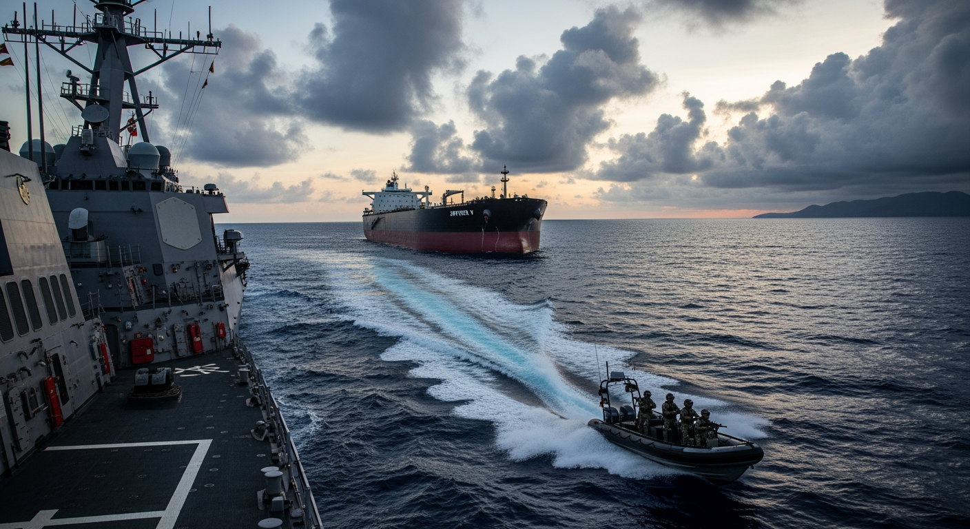 官員表示，美國正在委內瑞拉外海追擊第三艘油輪