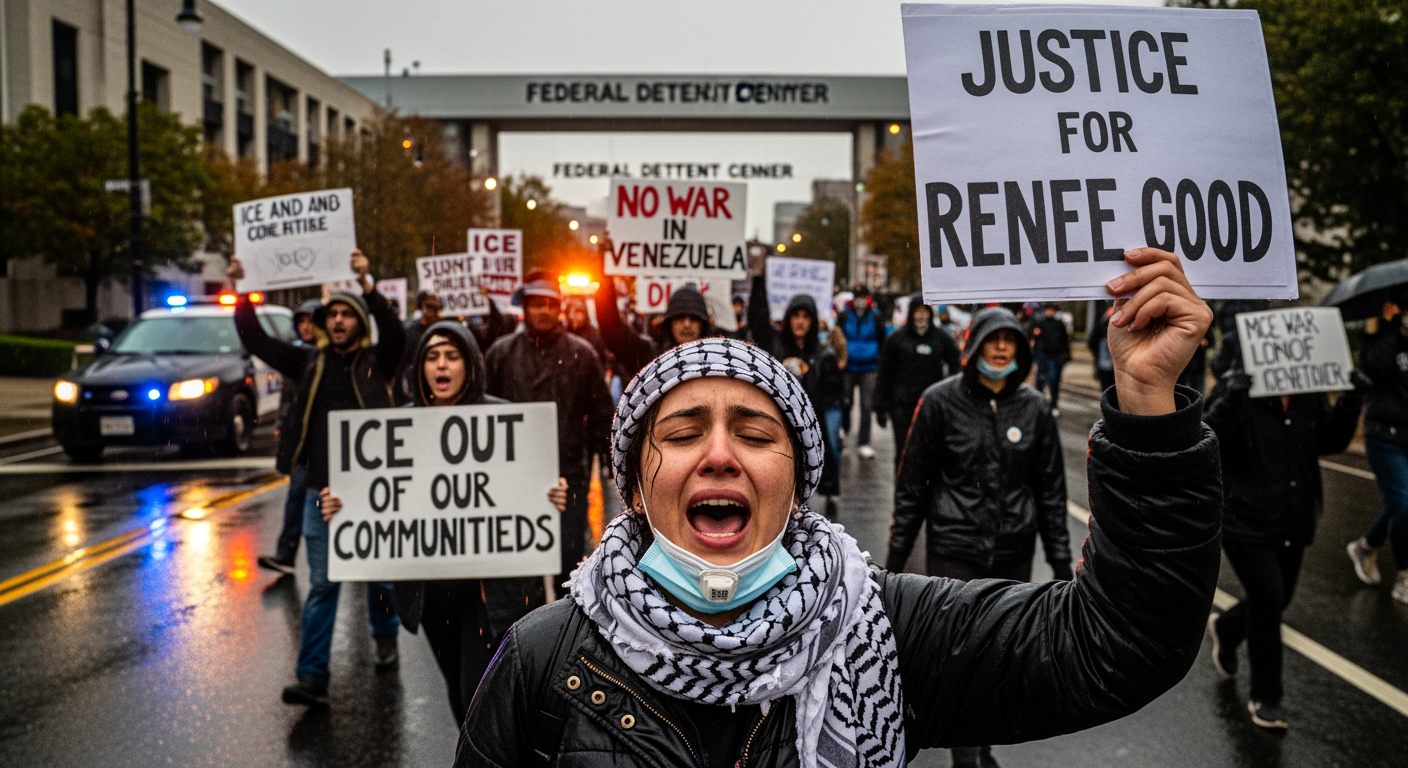 美國抗議活動譴責ICE殺害蕾妮·古德，並抨擊「一個願殺害自己公民的政權」