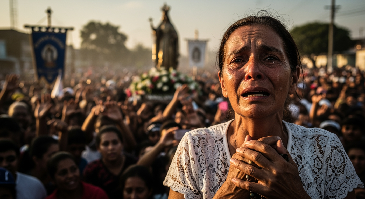 數千人為嶄新的委內瑞拉祈禱，一位母親懇求釋放她的兒子