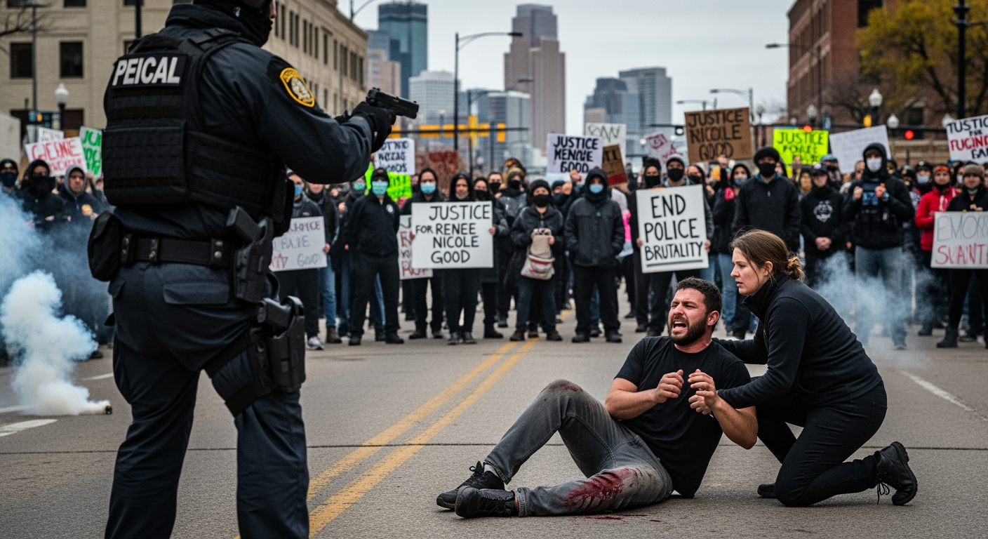 頭條：明尼阿波利斯局勢緊張之際，聯邦探員開槍射傷一名男子