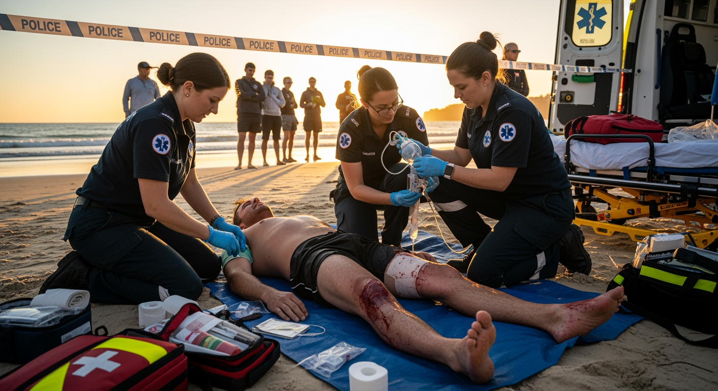 雪梨兩天內發生第三起鯊魚襲擊案,一男子性命垂危