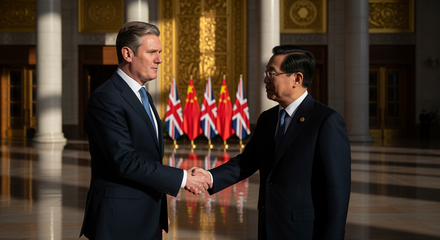 正值川普重洗全球秩序之際,英國首相動身前往北京