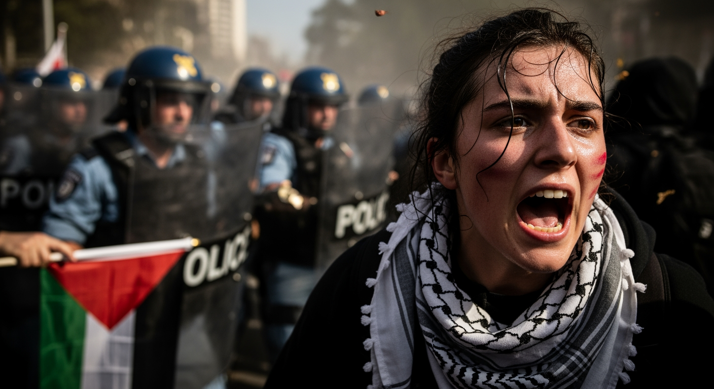 挺巴勒斯坦抗議活動主辦方是「一群共產黨員」意圖與警方衝突,明斯在預算聽證會上表示