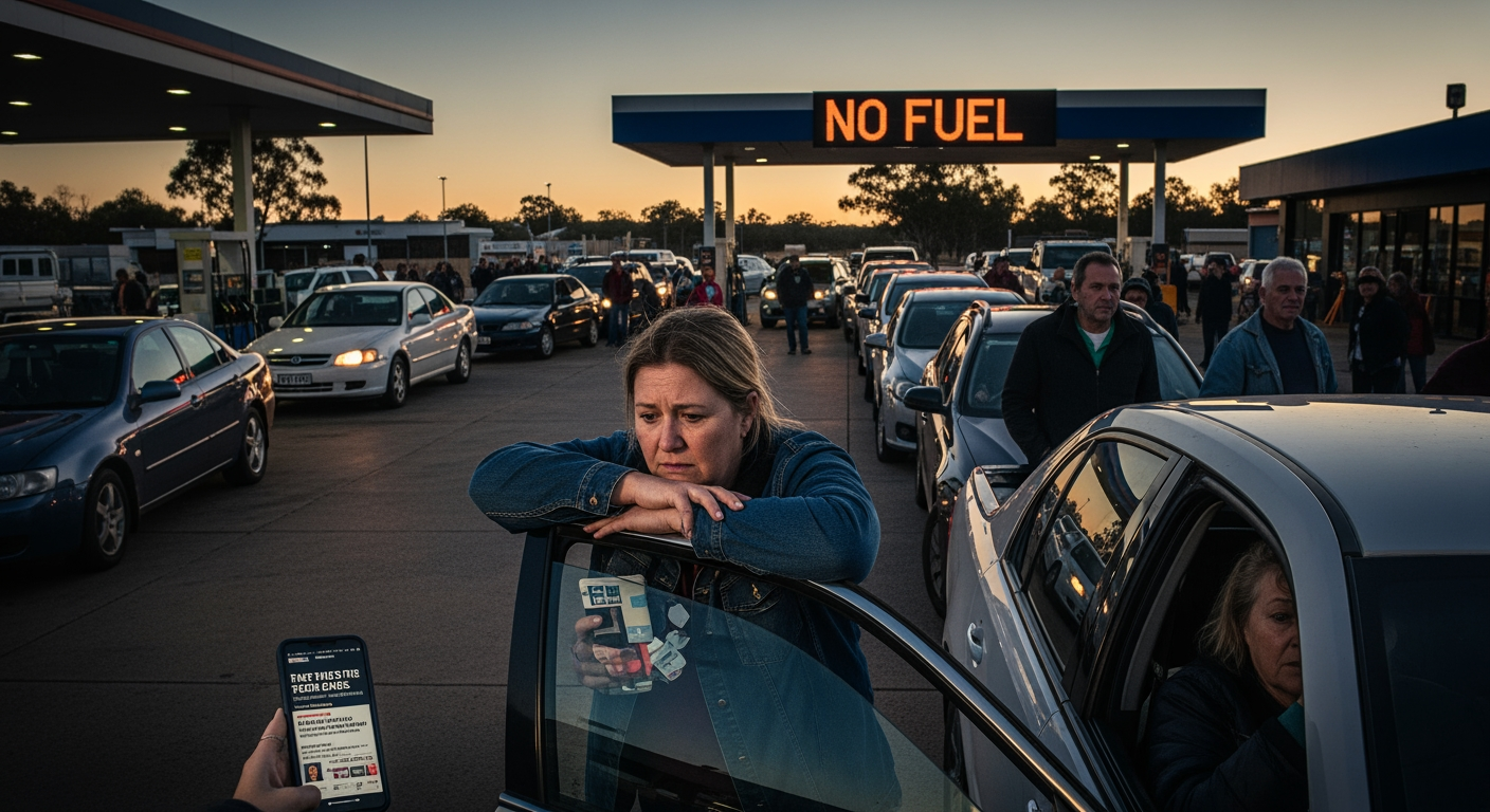 專家表示:「惡性循環」的恐慌性搶購是澳洲汽油供應的最大風險