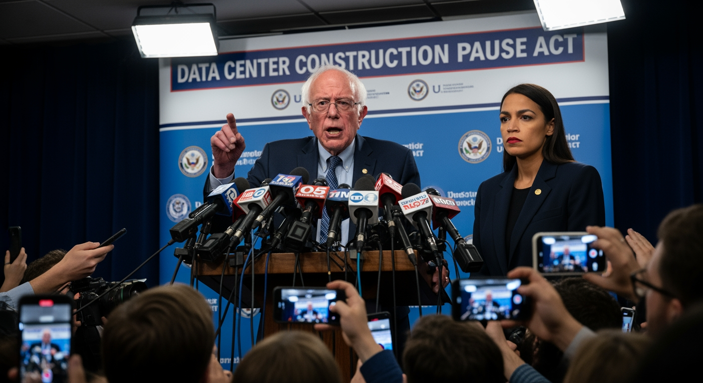 伯尼·桑德斯與AOC提出暫停建設新資料中心的法案