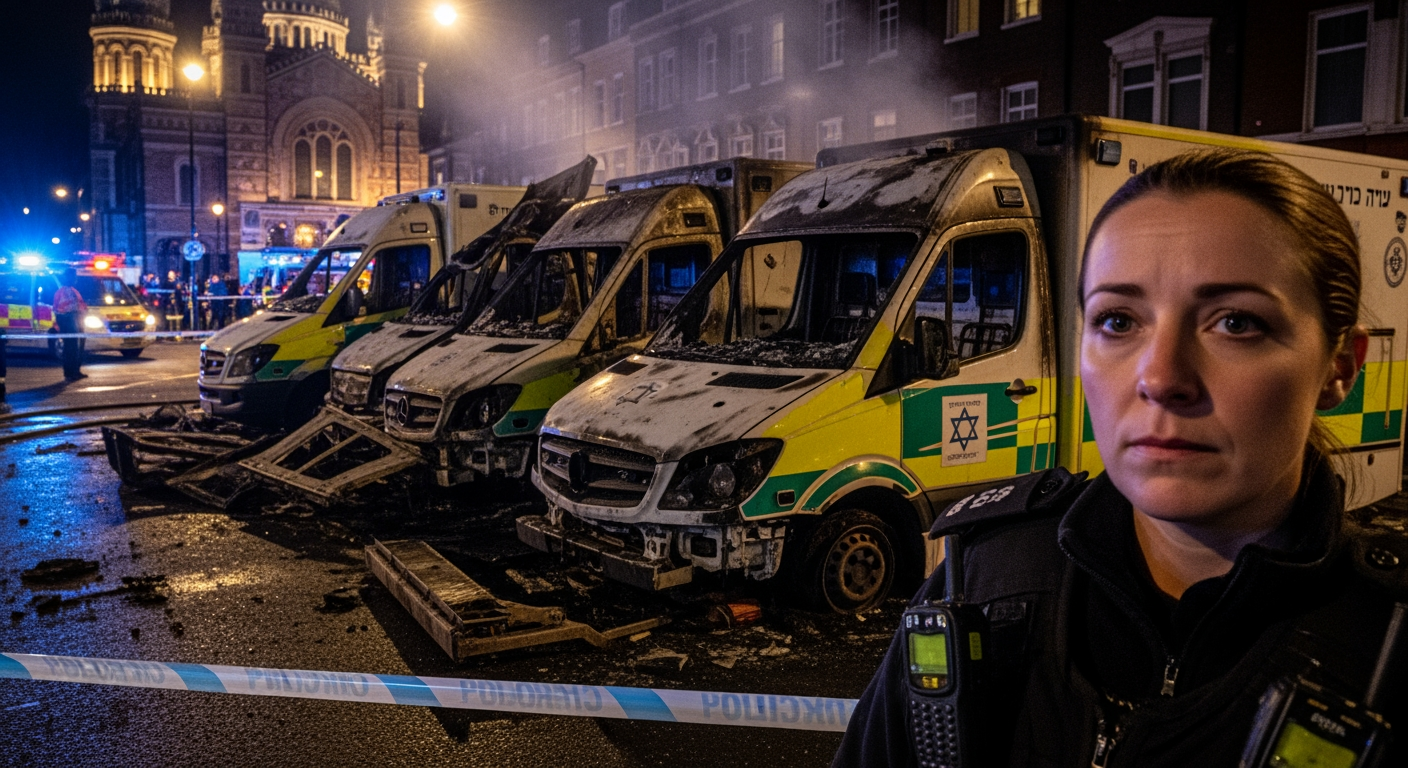 反恐警察正調查倫敦猶太慈善機構救護車遭縱火案