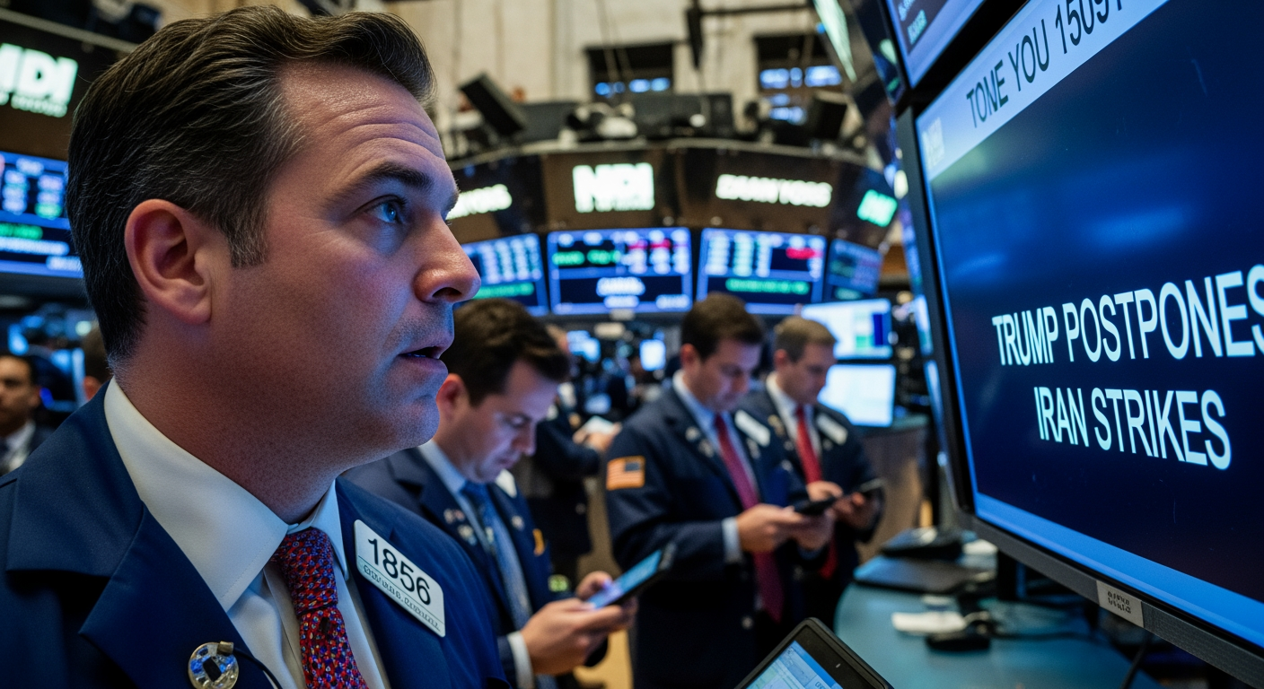 川普延遲對伊朗發電廠的打擊後，股市震盪且油價下跌