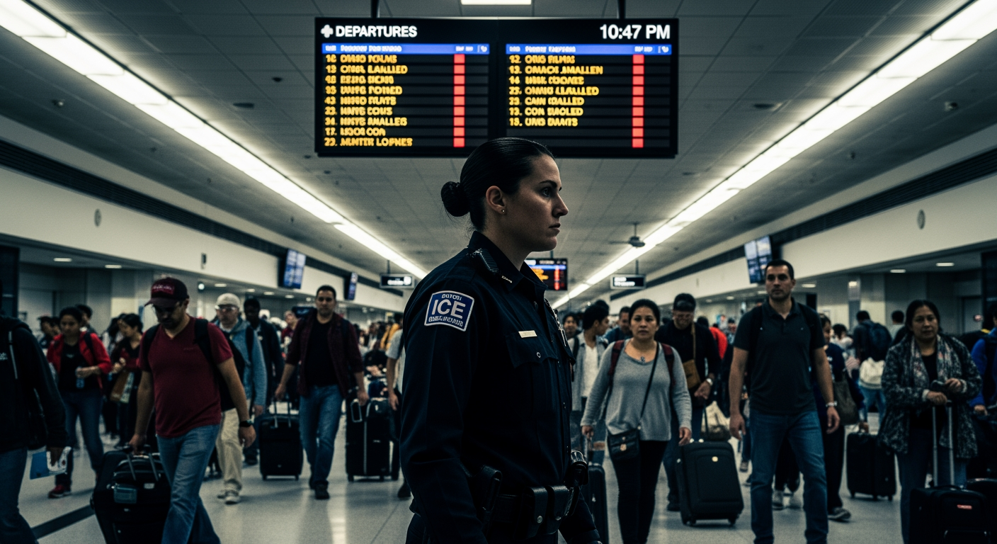 據報川普對國土安全部資金協議持開放態度，政府停擺促使ICE探員部署至美國機場 – 美國政治即時新聞