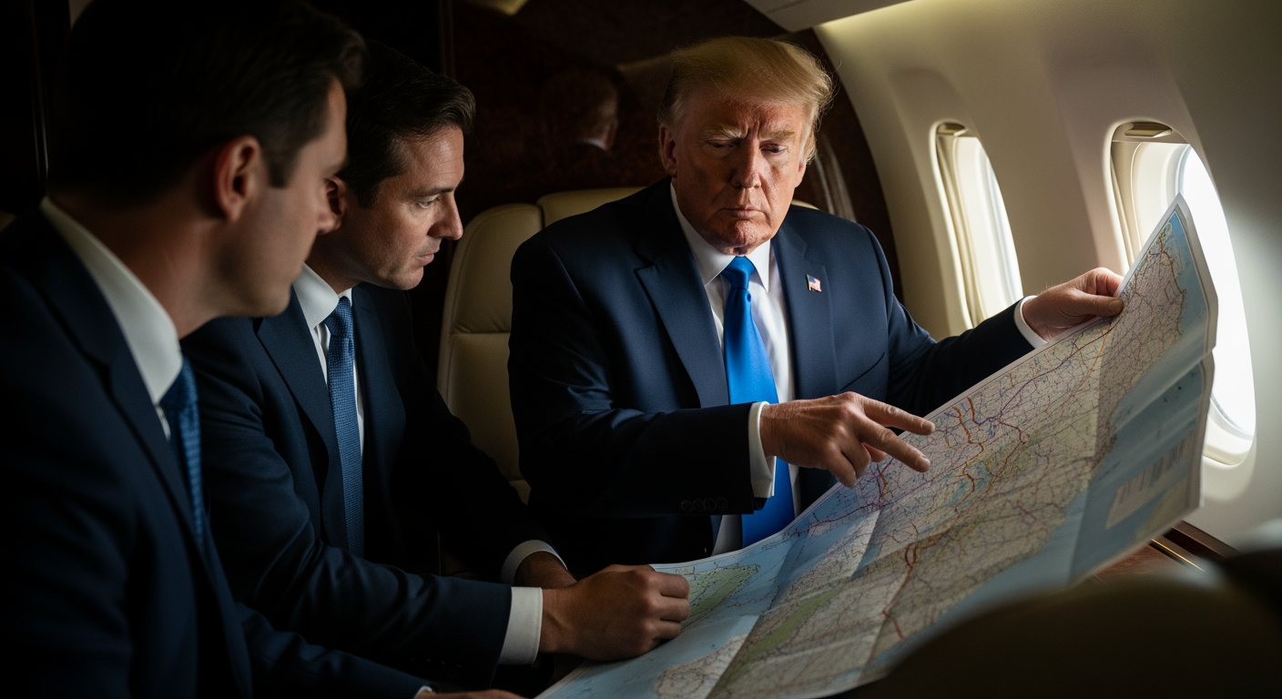 報導稱川普於2022年在飛機上展示機密地圖，白宮表示他「沒做錯什麼」 – 美國政治即時報導