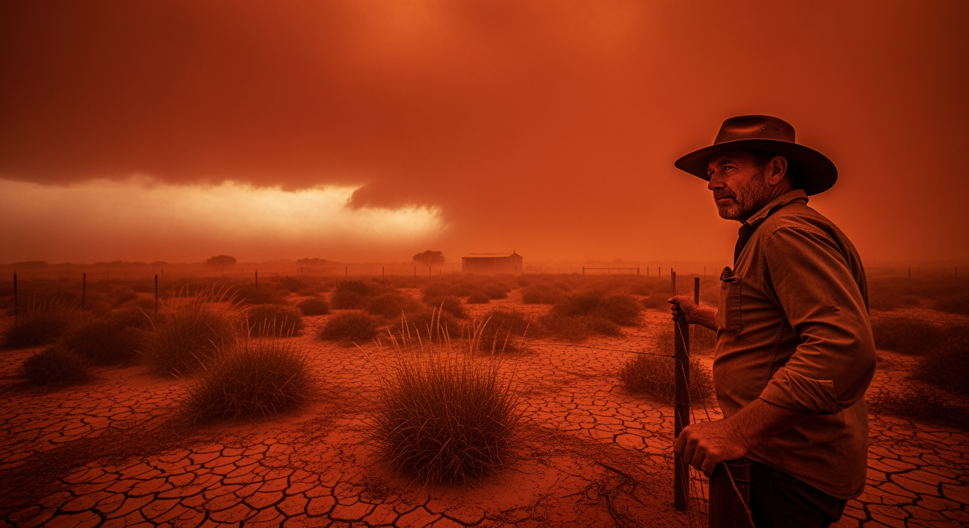 熱帶氣旋納雷爾如何讓西澳天空染紅