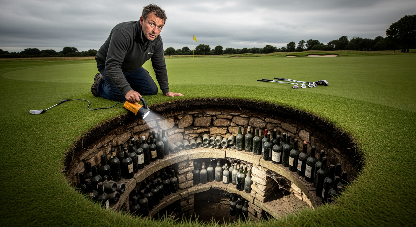 「還以為是下水道塌陷」：高爾夫球場天坑讓失落酒窖重見天日