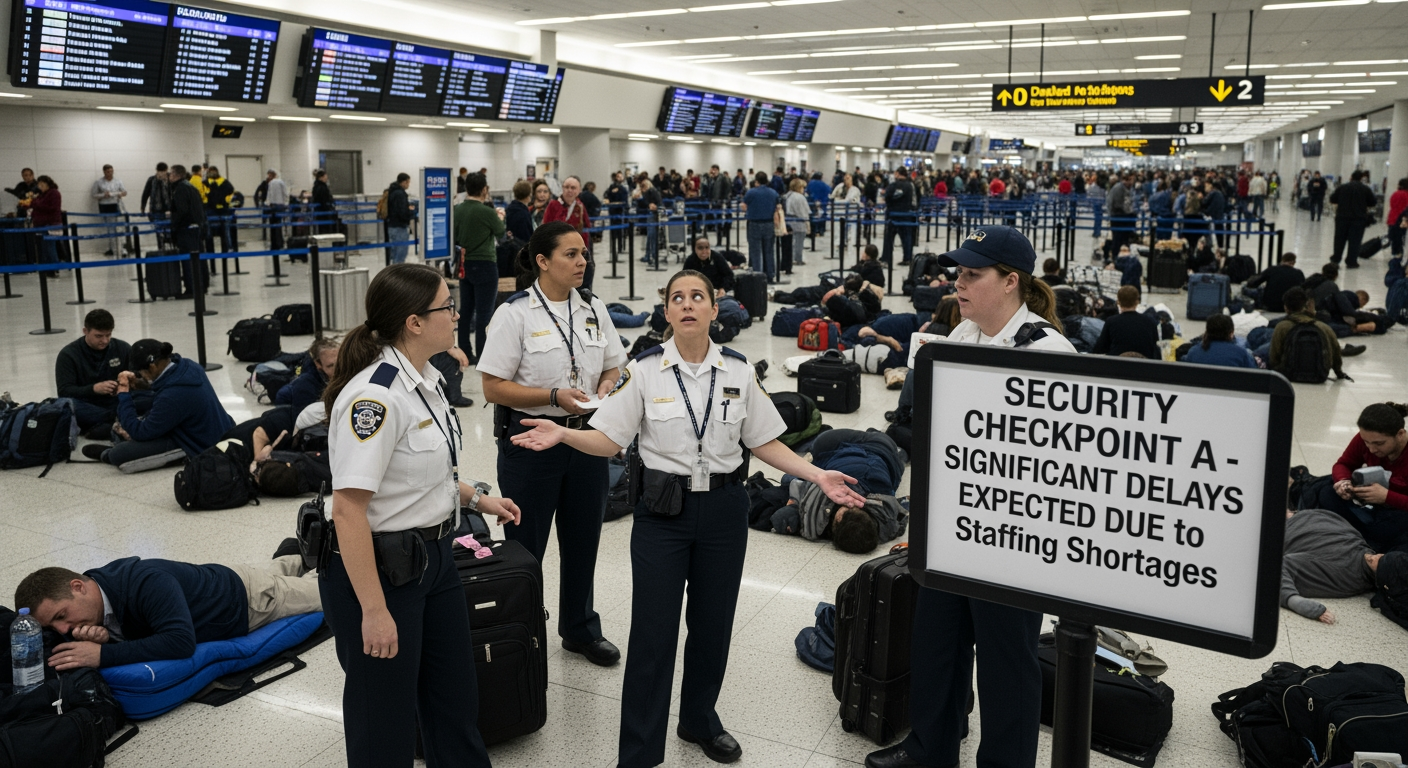 機場交通持續混亂,國土安全部資金凍結成為史上最長的政府部分停擺 – 美國政治即時報導
