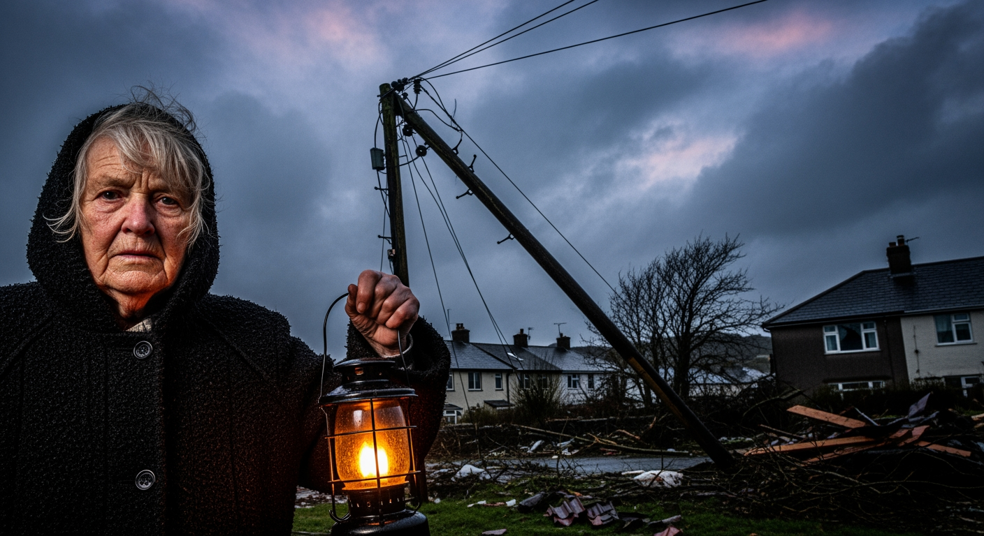 戴夫風暴:威爾斯與北愛爾蘭數千戶家庭停電