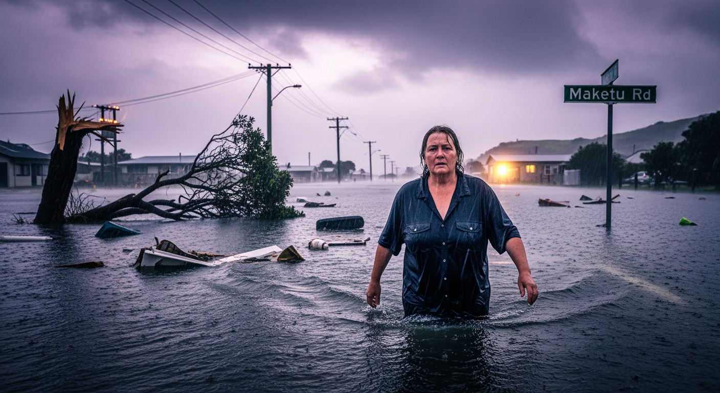 氣旋瓦伊阿努侵襲紐西蘭北島,引發洪水、停電及數百人撤離