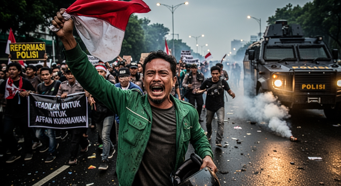 男子遭警車撞死，印尼爆發抗議活動