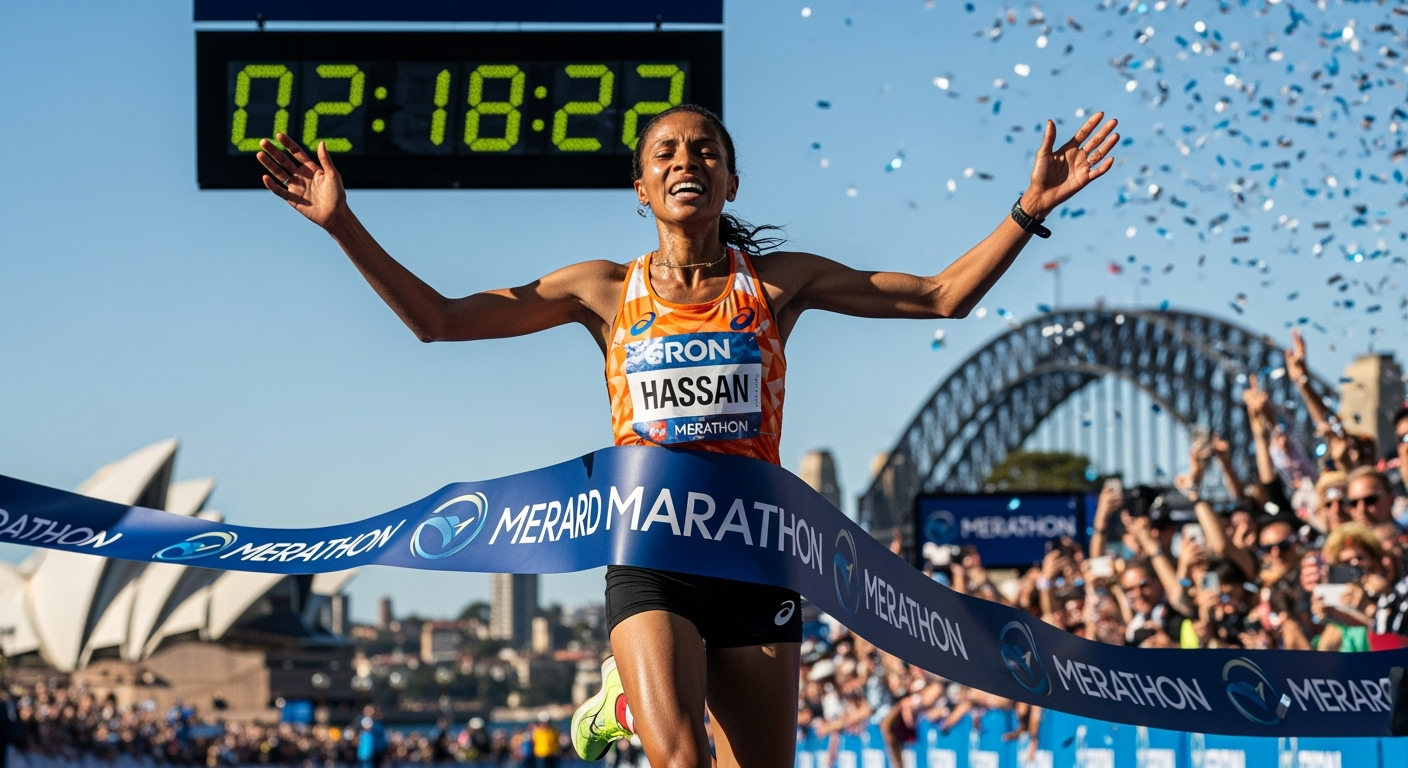 西凡·哈桑與海勒馬里亞姆·基羅斯贏得雪梨馬拉松，刷新多項紀錄