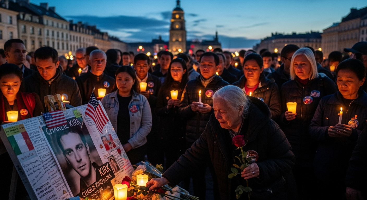 受其影響的全球右派哀悼查理·柯克