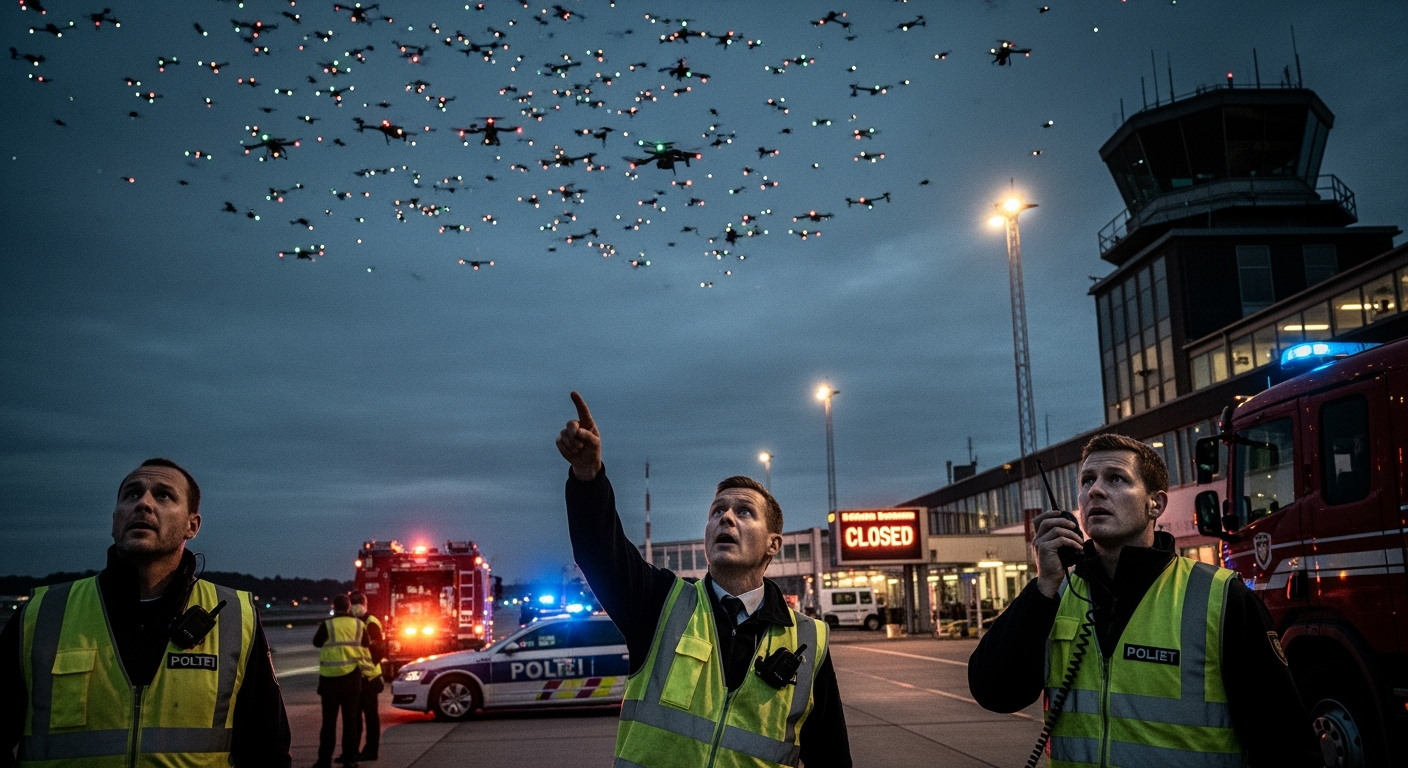 神秘無人機群蜂擁至更多機場，丹麥指責為「系統性」攻擊