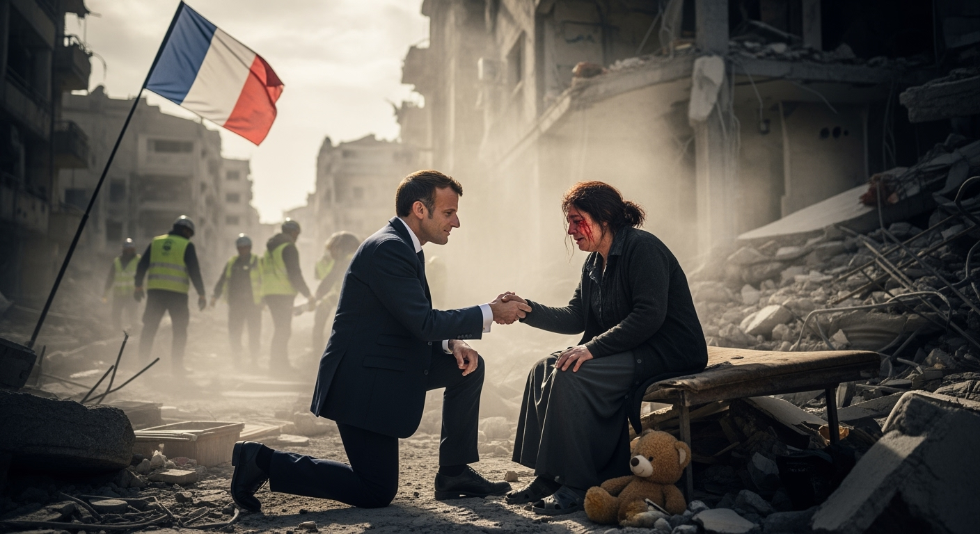 法國總統馬克宏（Emmanuel Macron）是週二最早發表回應的歐洲政府領袖之一