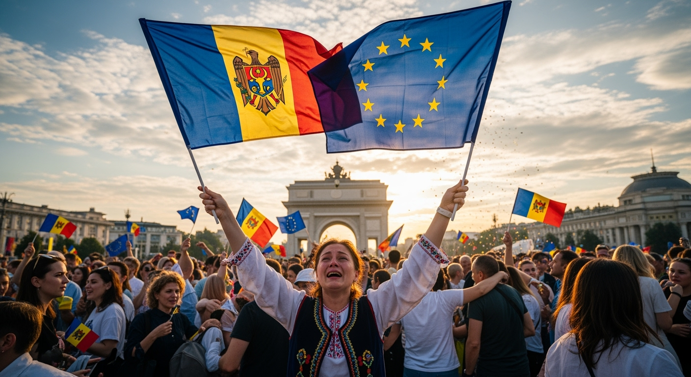 俄羅斯挫敗，親歐盟政黨贏得摩爾多瓦議會多數席位