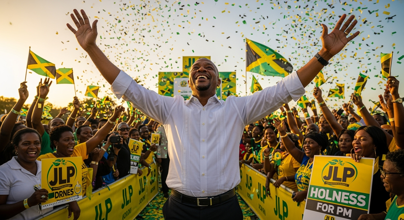 牙買加選舉結果：霍尼斯率工黨贏得第三任期