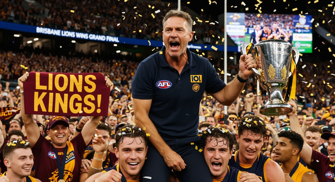 雄獅隊（Lions）教練稱讚 AFL 總決賽的勝利「比去年更棒」——事件始末