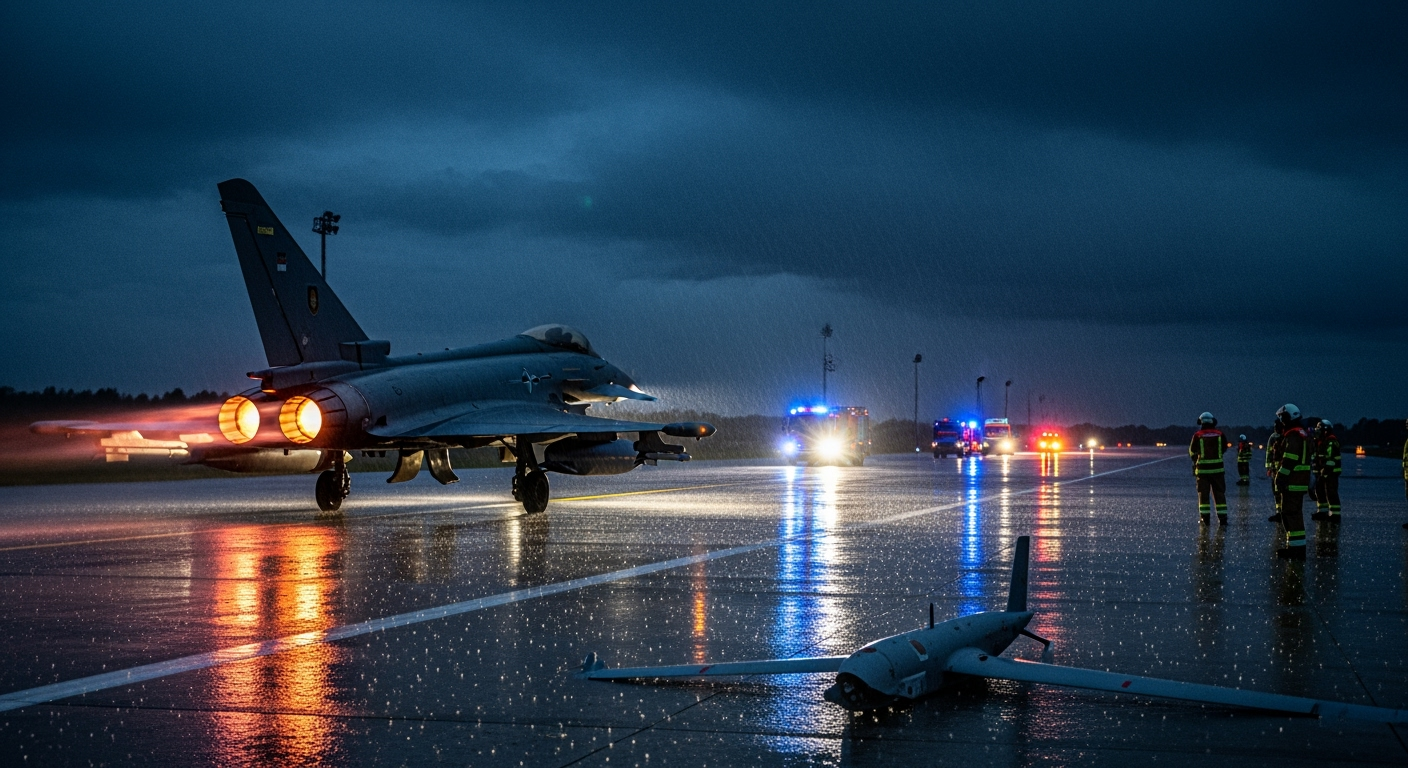 北約表示已緊急升空戰機，在波蘭上空擊落俄羅斯無人機
